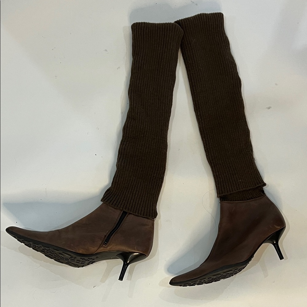 STEVE MADDEN Brown Warmers Knee-High Women's Boots 9.5